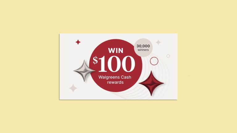 New Walgreens Sweepstakes – 30,000 People Will Win $100 Walgreens Cash