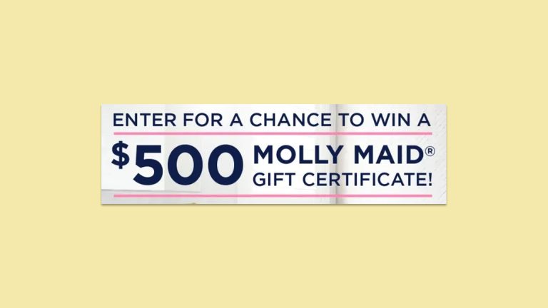 5 People Will Each Win $500 Gift Certificates For Cleaning Services From Molly Maid – Giveaway By Molly Maid