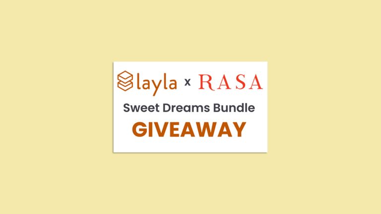 Win 2 Memory Foam Pillows, A Weighted Blanket, And 5 Bags Of Rasa Deep Dream Cacao In The Layla x Rasa Sweet Dreams Giveaway