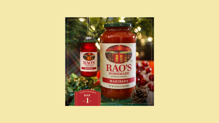 10 Winners Will Each Receive 1 Jar of Rao’s Homemade Sauce & 1 Ornament – Giveaway by Rao’s Homemade