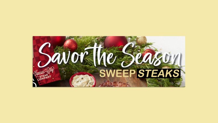 Win A Year Of Steak In The Kansas City Steak Company Savor the Season Sweepstakes ($1500 Value)