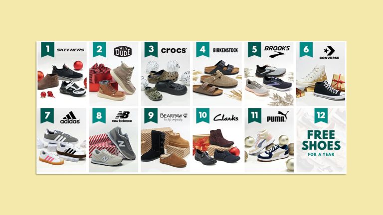 Win Shoes For A Year, Adidas, Crocs, Birkenstocks, Etc In Shoe Sensation’s 12 Days of Giveaways (12 Winners)