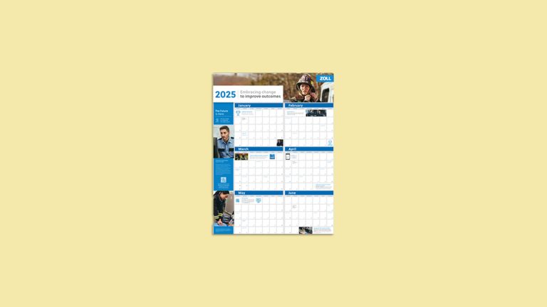 Free 2025 Wall Calendar From ZOLL EMS (No Shipping Fee)