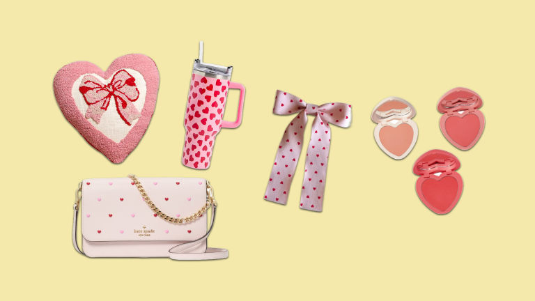 Win a Heart-Themed Prize Package (Kate Spade Heart Studs Purse, Heart Tumbler, Throw Pillow & More) – Giveaway by The Soubrette Brunette