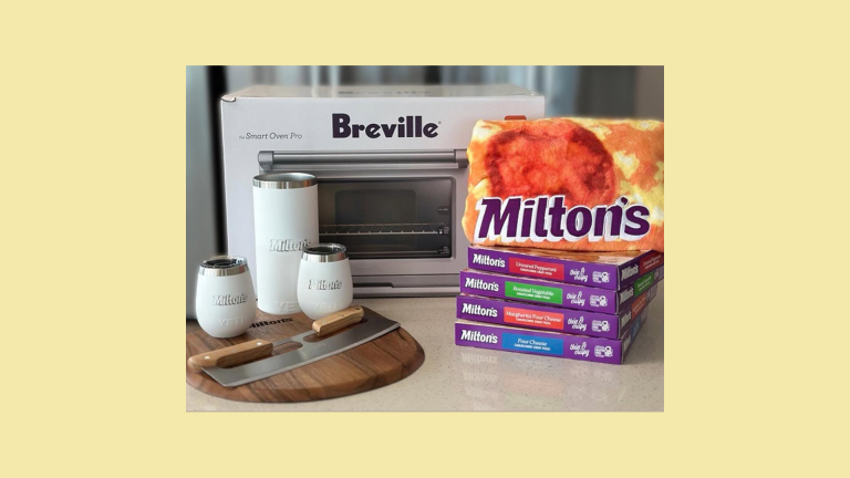 Win a Breville Smart Oven Pro, Variety Pack of Frozen Pizzas, YETI Tumbler Set, & Pizza Blanket/Board/Cutter – Giveaway by Milton’s