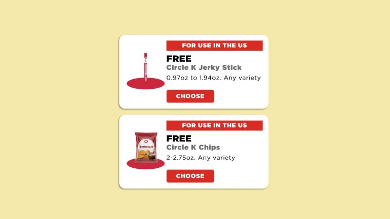 Choose 1 Of 6 Freebies At Circle K & Holiday Stationstores (Jerky, Chips, Slice Of Pizza, Chocolate, Etc)